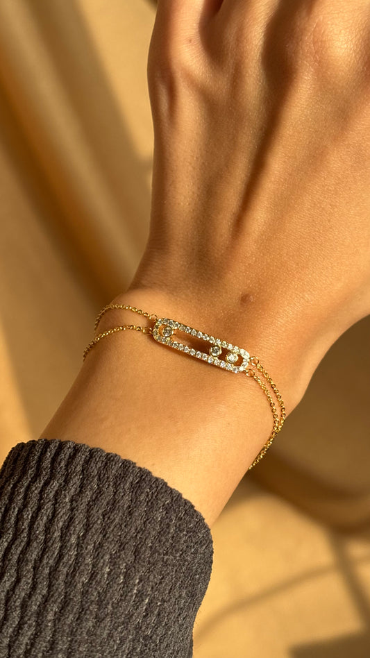 Move Gold Bracelet
