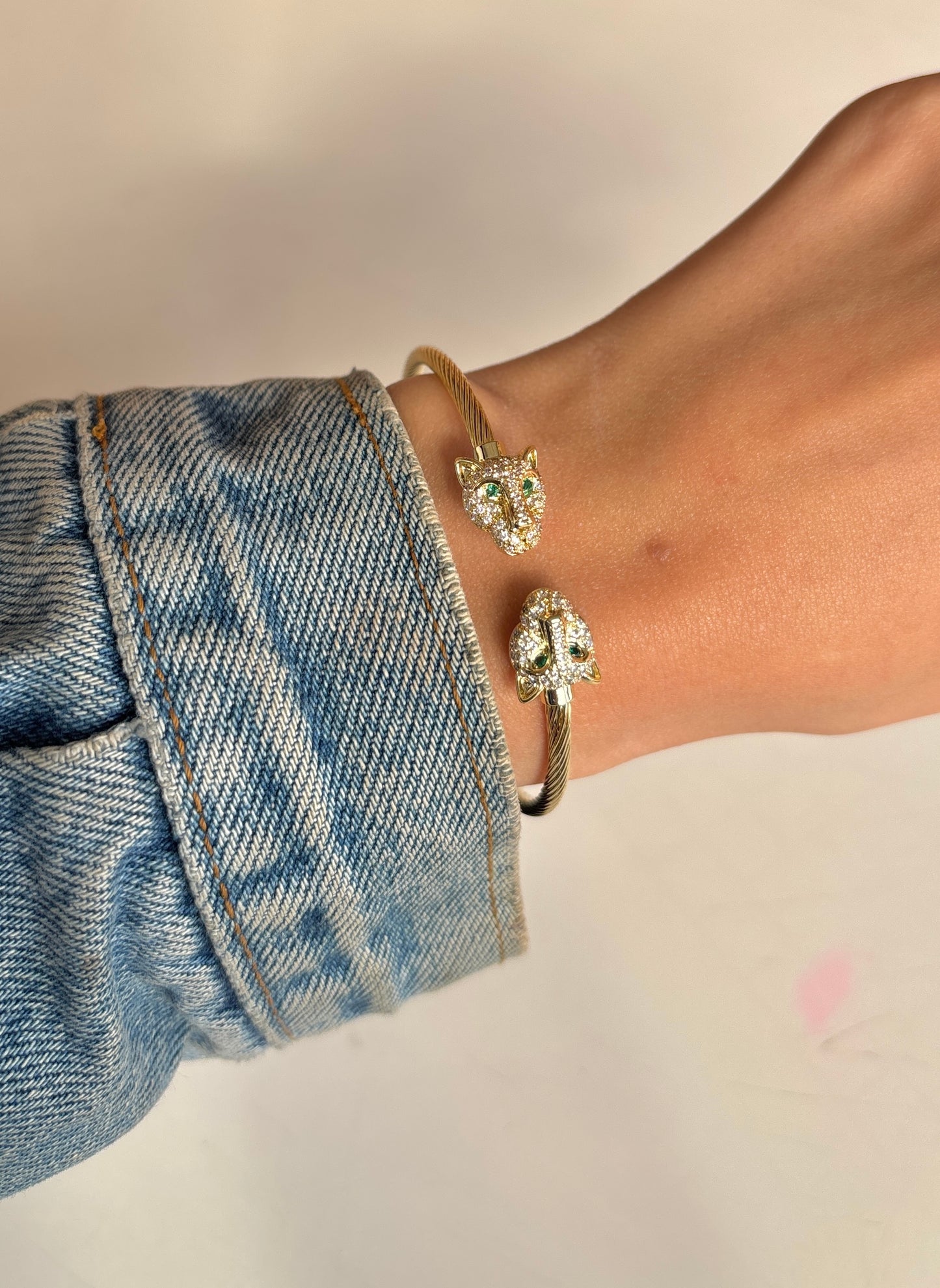 Diamond Tiger Bangle