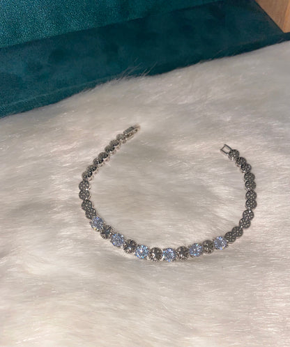 Star Round Silver Bracelet