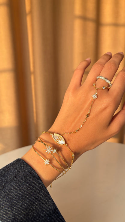 Evil Eye Hand Chain