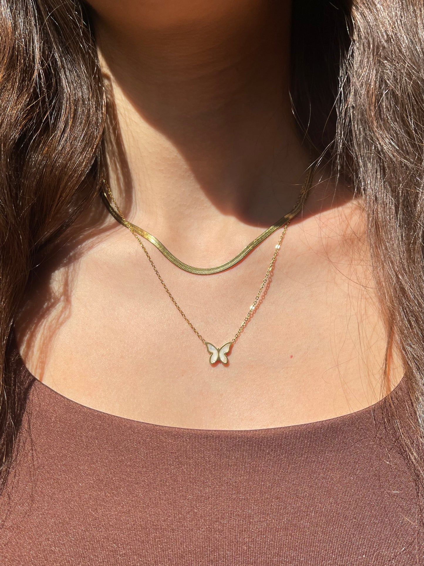 Butterfly Layered Necklace