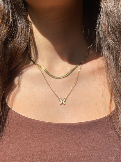 Butterfly Layered Necklace