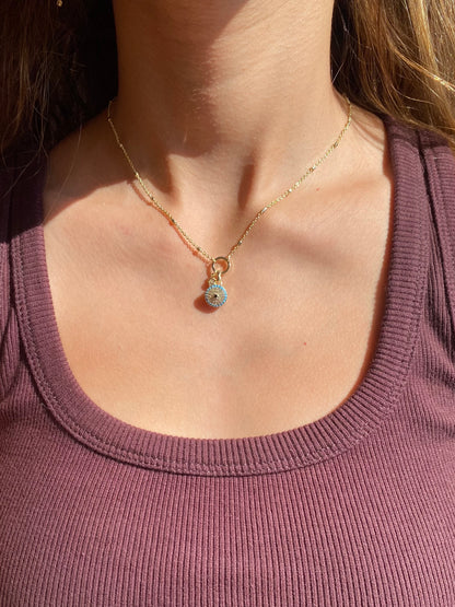 Diamond Evil Eye Necklace