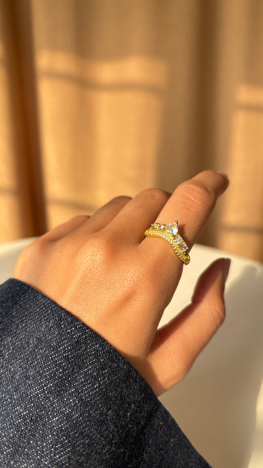 Crown Gold Ring