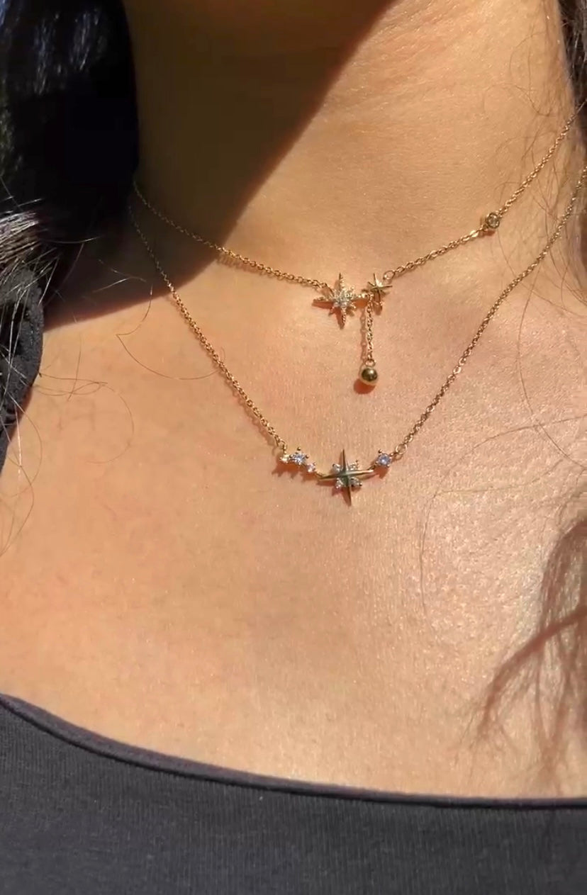Mini Stars Gold Necklace