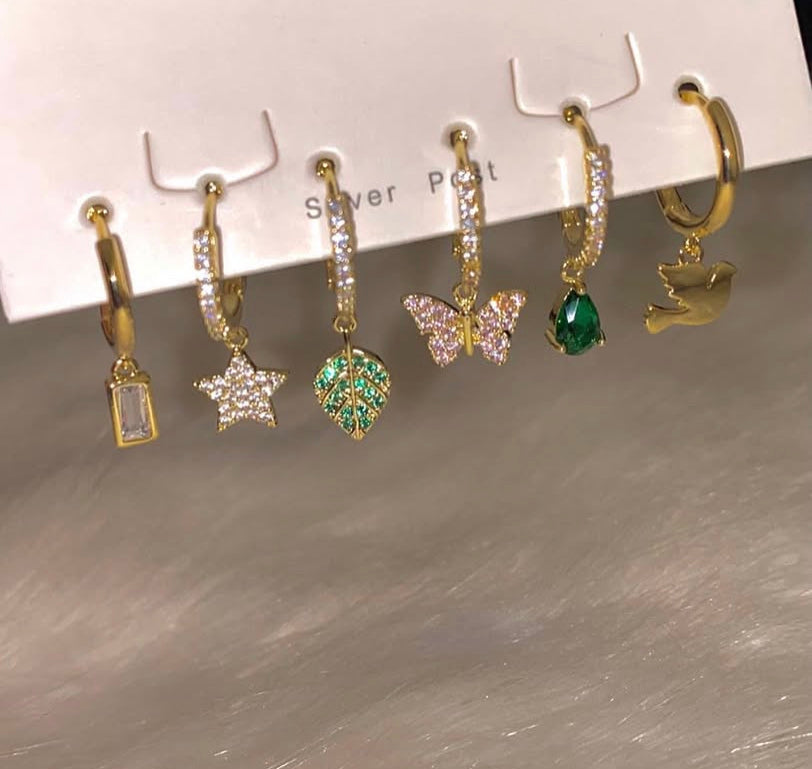 Butterfly Piercings Set