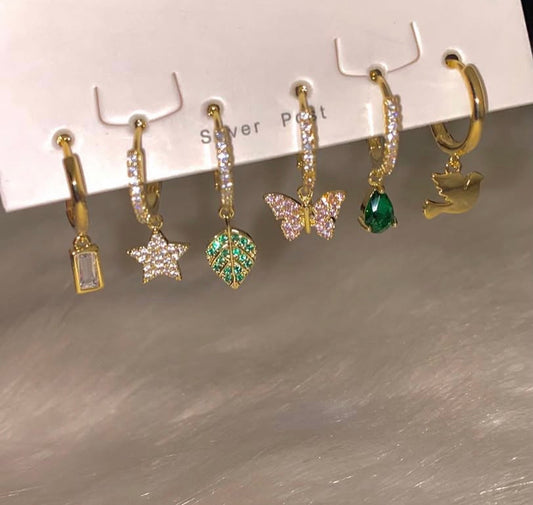 Butterfly Piercings Set