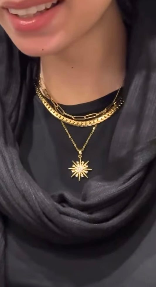 Snowflake Diamond Necklace