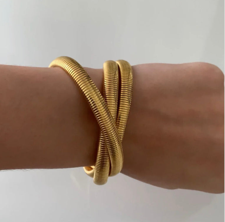 Triple Earthbound Bangle