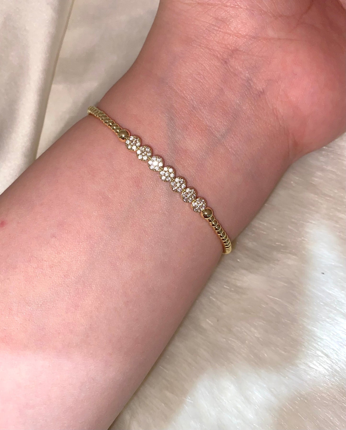 Round Diamond Bangle