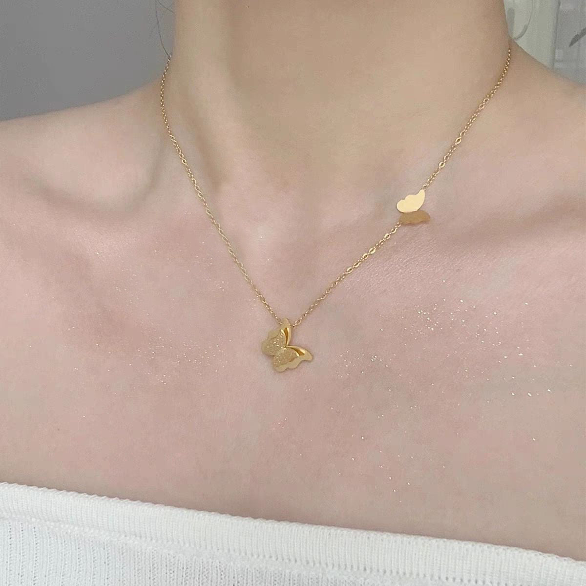 Gold Butterfly Necklace