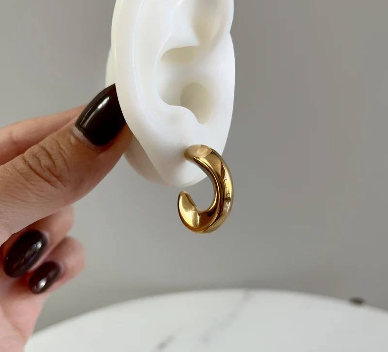 Curved Chunky Earrings