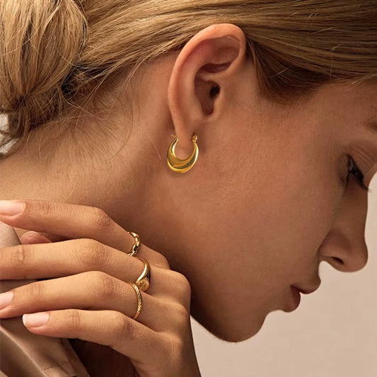 Gold Hoop Earrings