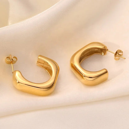 Twist Small Gold Hoops