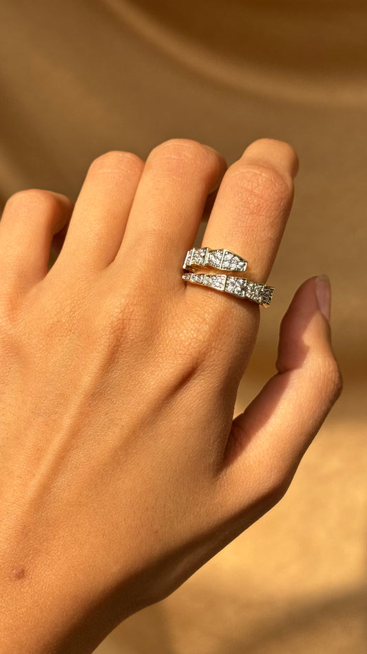Diamonds snake Ring