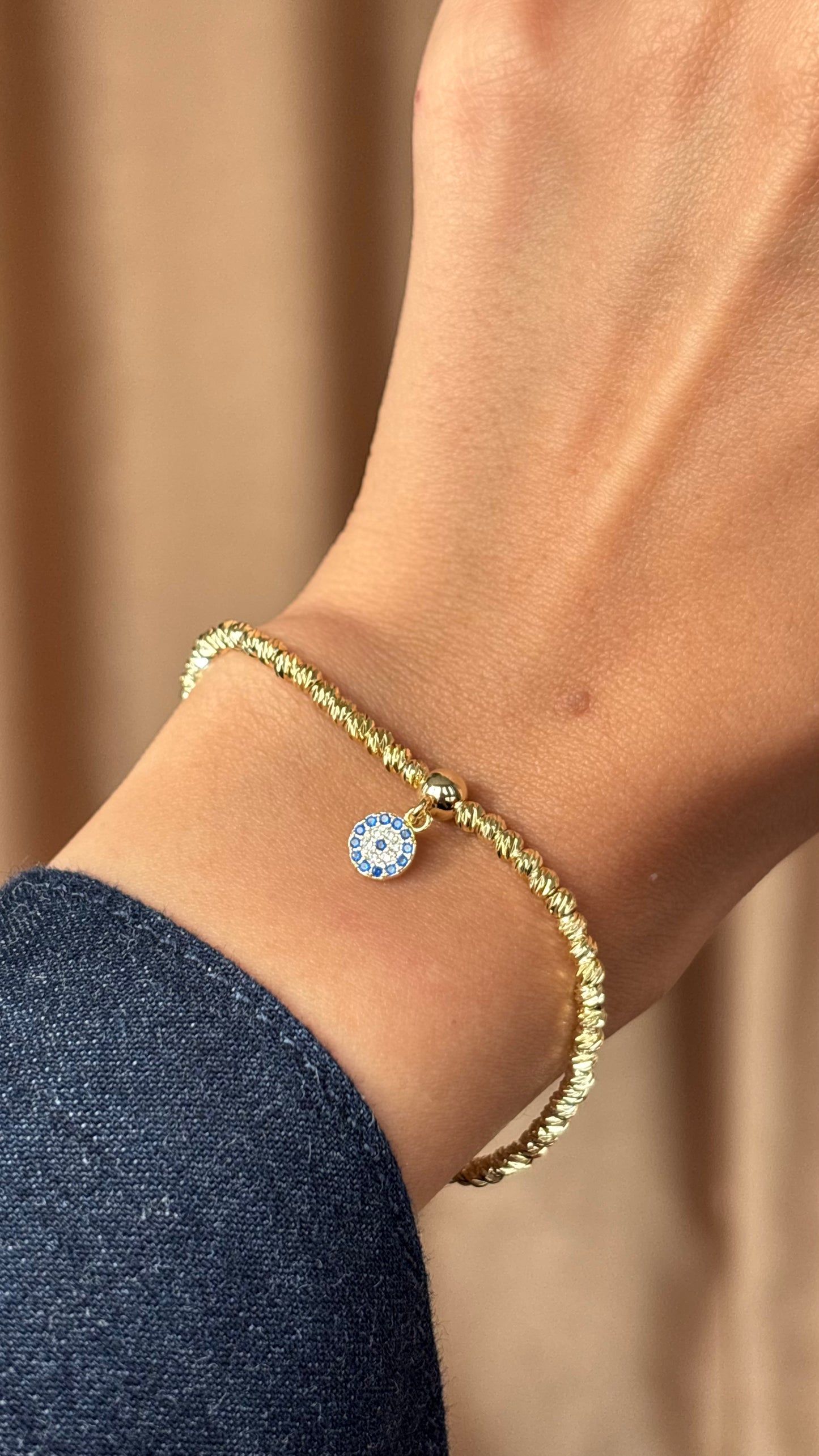 Diamond Evil Eye Bracelet