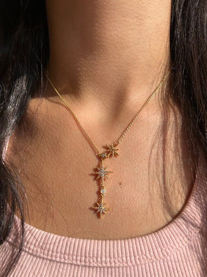 Starburst Gold Necklace