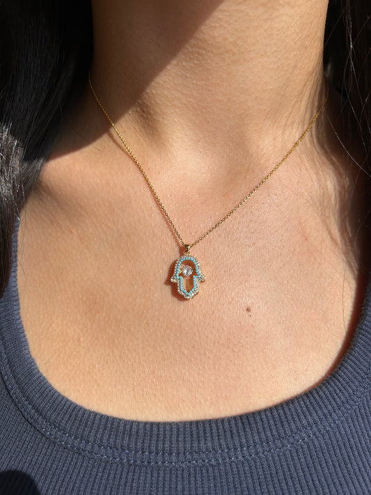 Sapphire Eye Necklace