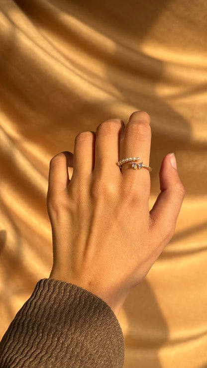 Purple Sweet Pearl Ring