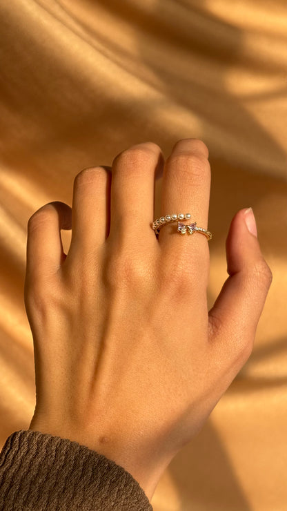 Purple Sweet Pearl Ring