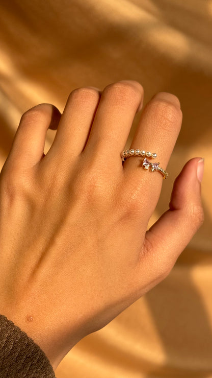 Purple Sweet Pearl Ring