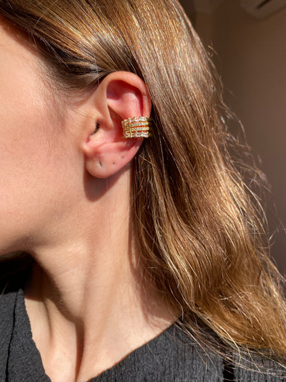 Satin fake piercing