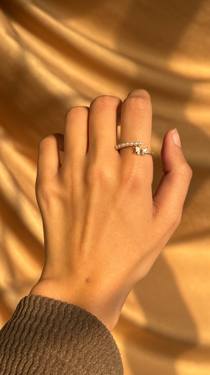 Butterfly sweet pearl Ring
