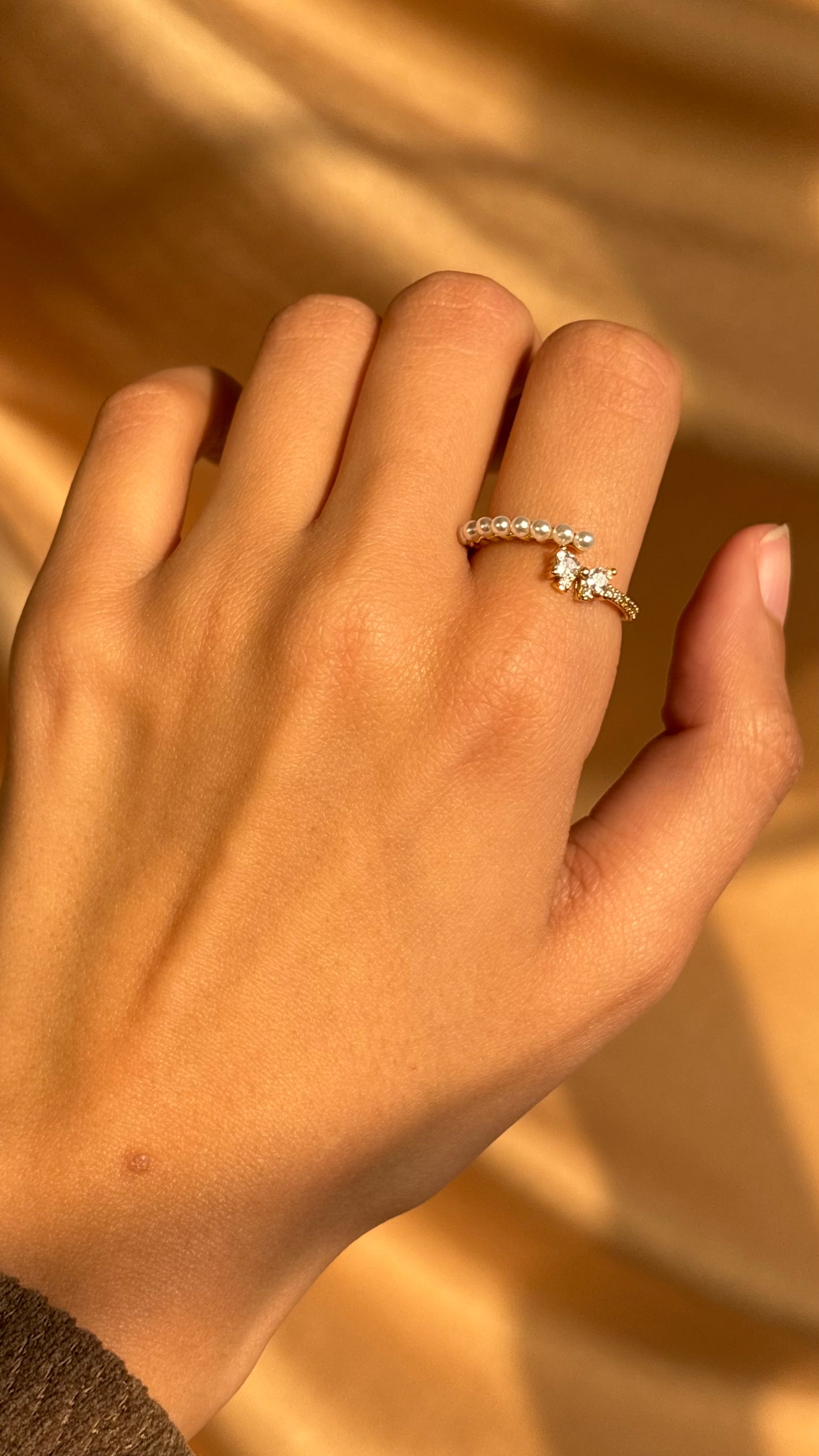 Butterfly sweet pearl Ring