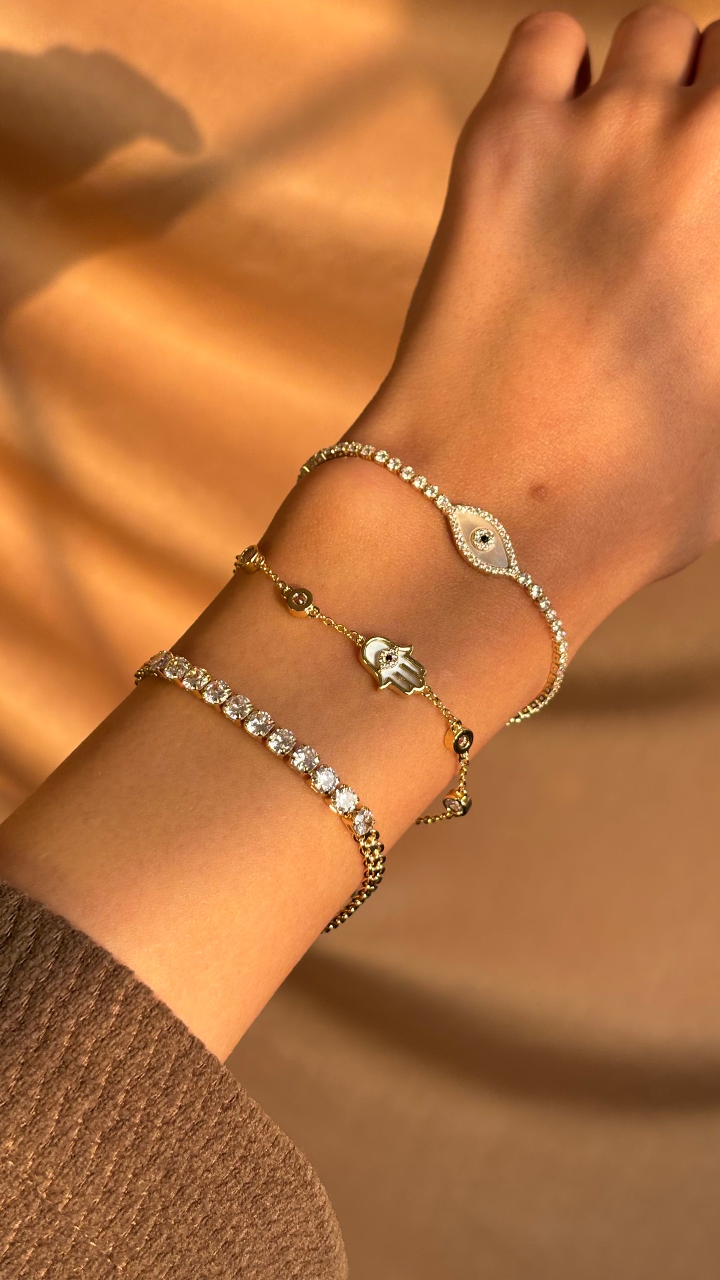 Hamsa Gold Bracelet