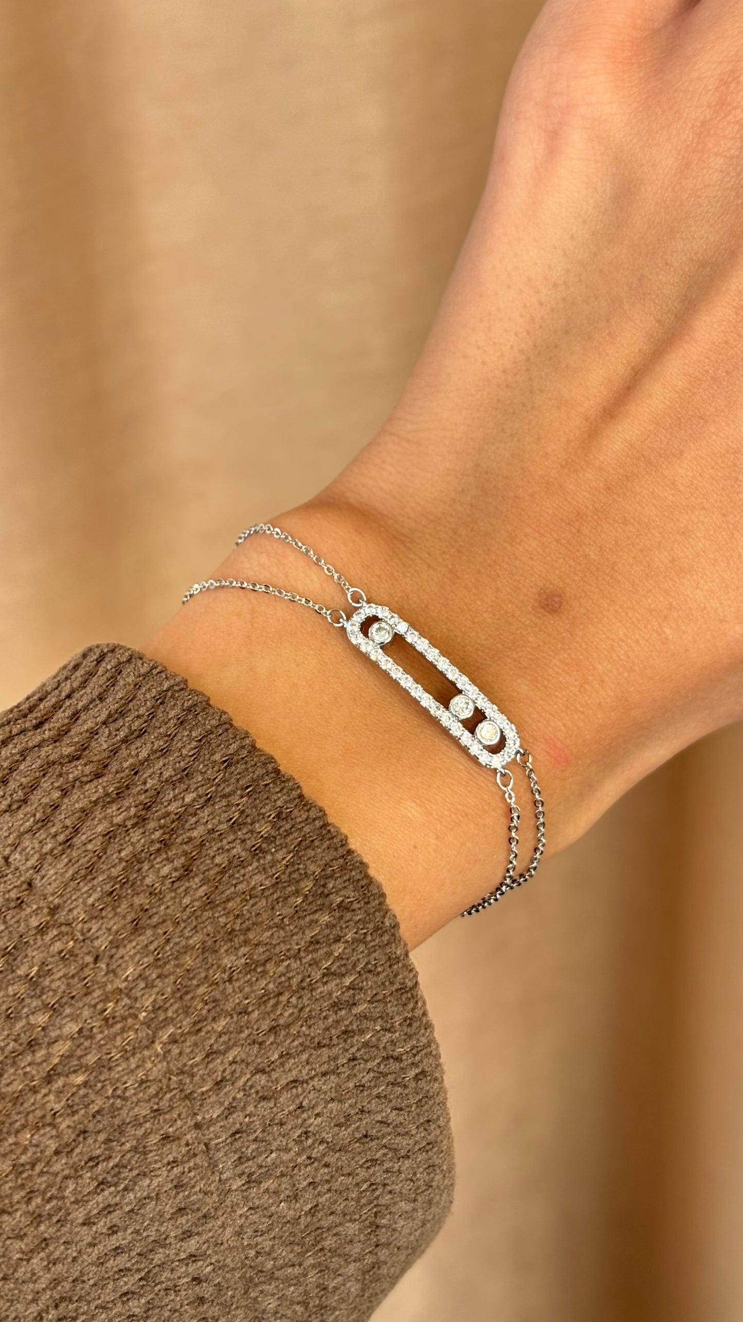 Move Silver Bracelet
