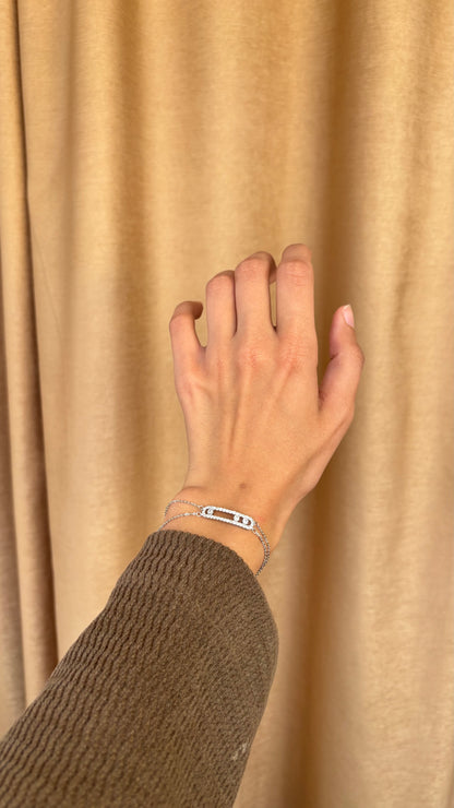Move Silver Bracelet