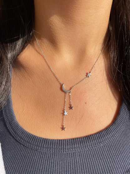 Crescent moon Silver Necklace