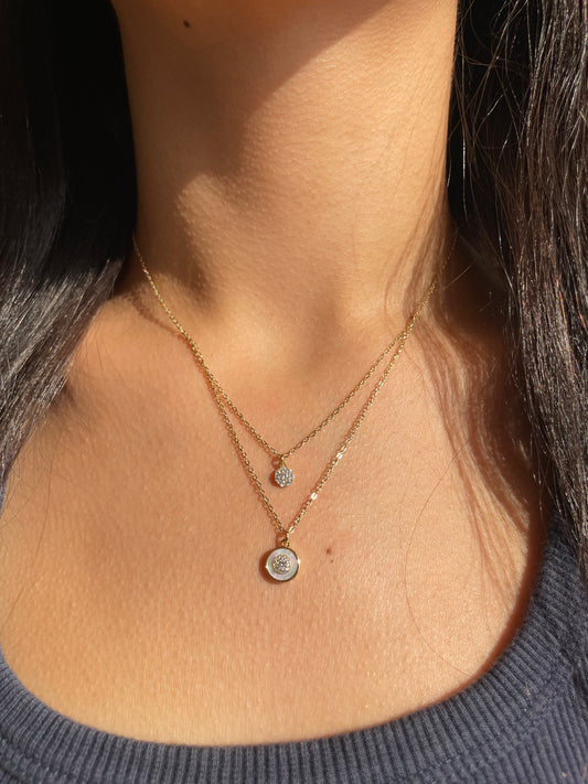 Double diamonds Necklace