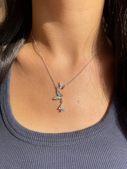 Butterfly silver Necklace