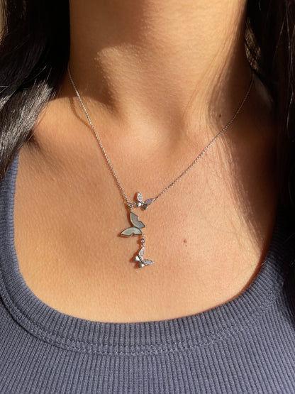 Butterfly silver Necklace