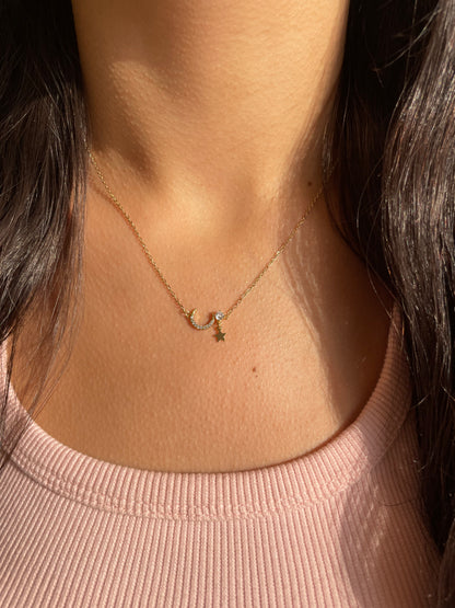 Crescent & star Necklace