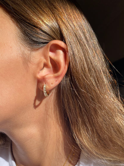 Diamonds hoop Earrings