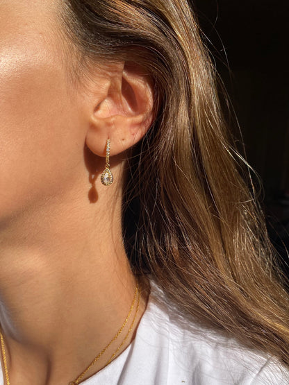 Pear diamond Earrings