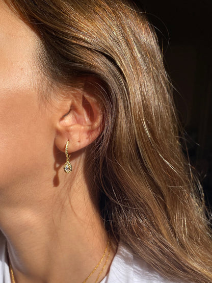 Pear diamond Earrings