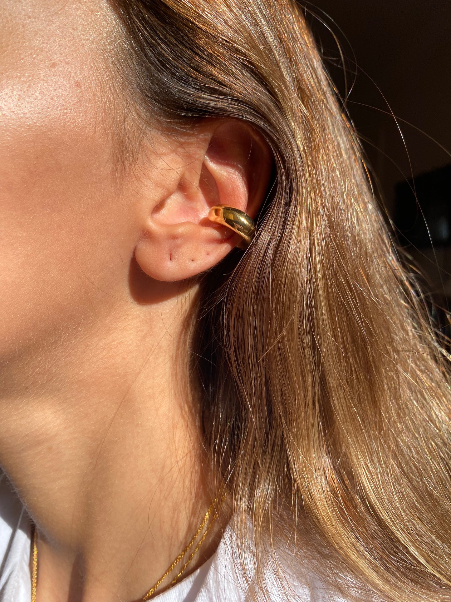 Bold plain fake piercing