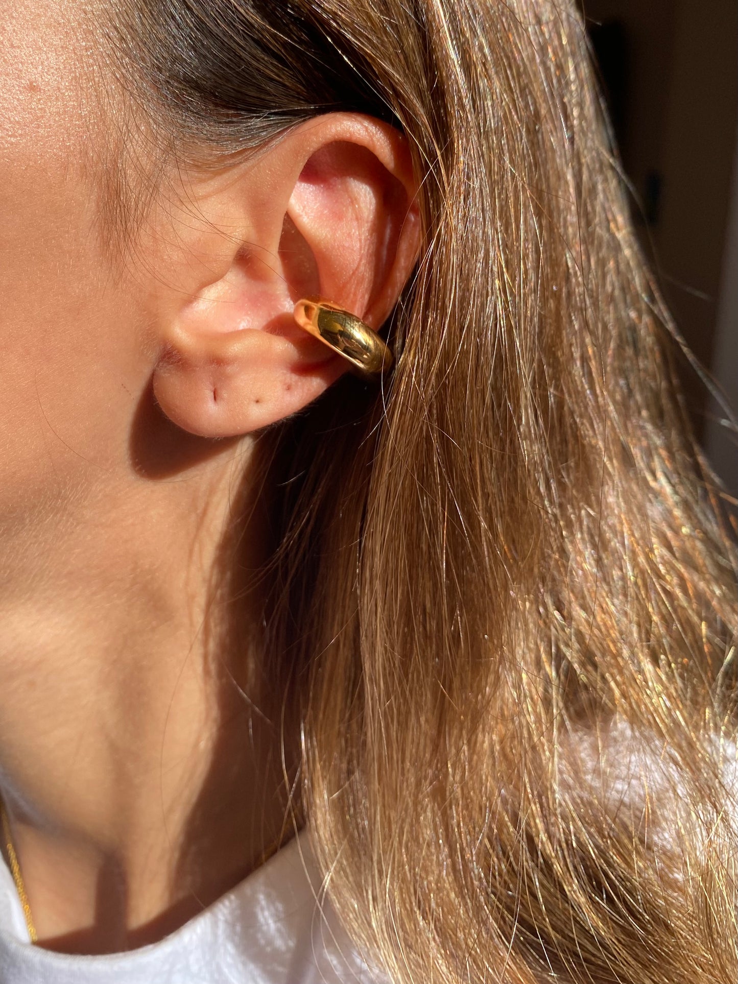 Bold plain fake piercing