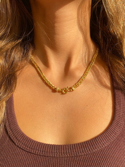 Thin Cubic Chain Necklace