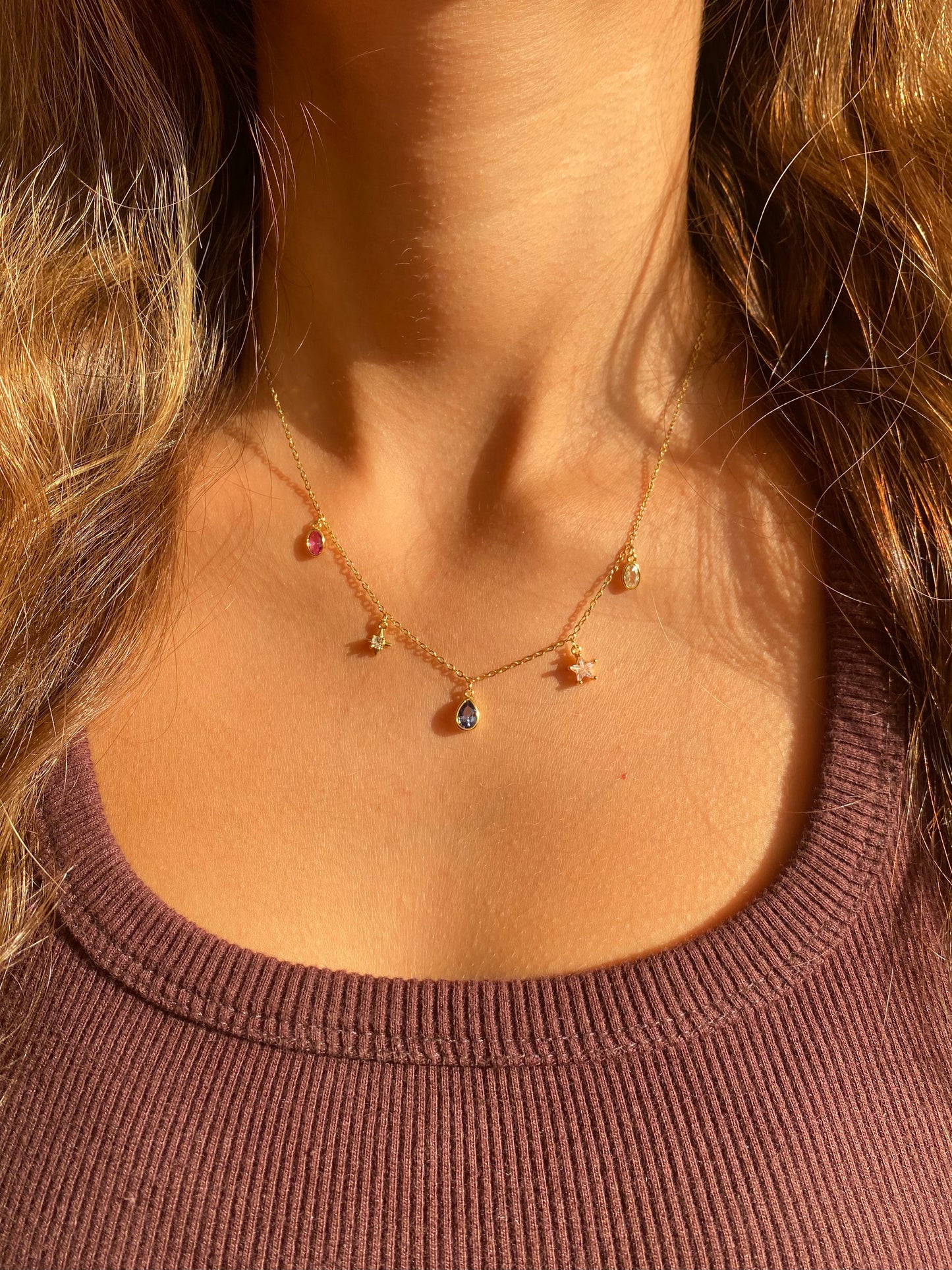 Colored Gems Necklace
