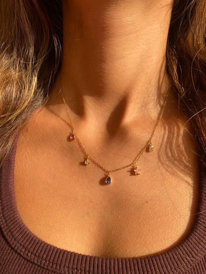 Colored Gems Necklace