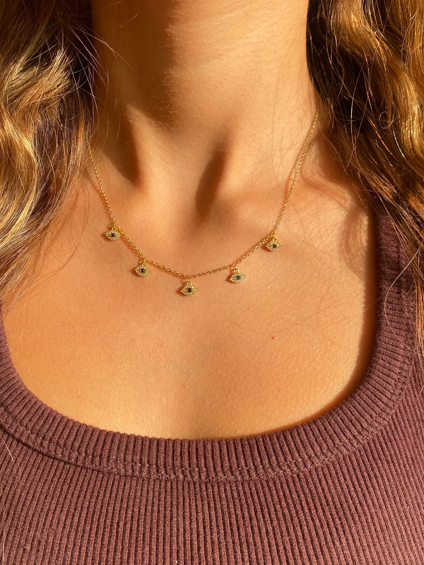 Blue Evil Eye Necklace