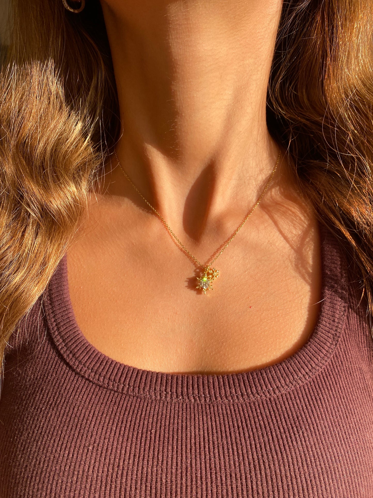 Snowflake diamond Necklace