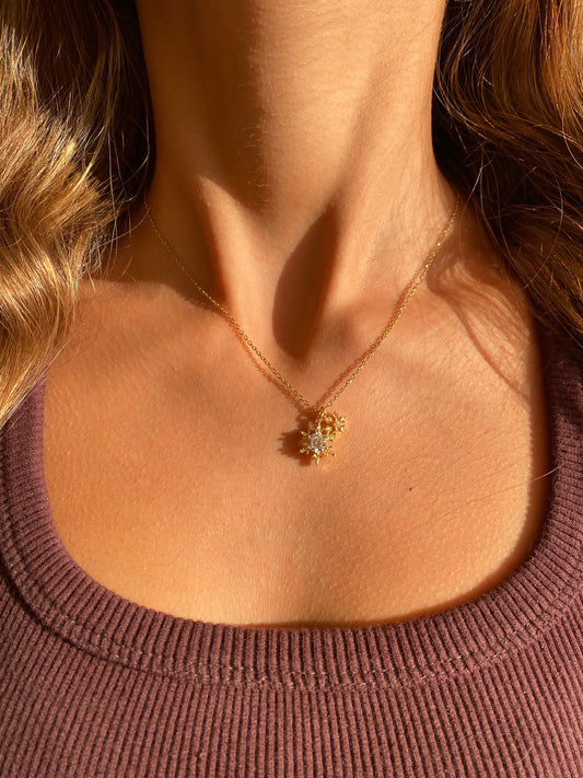 Snowflake diamond Necklace