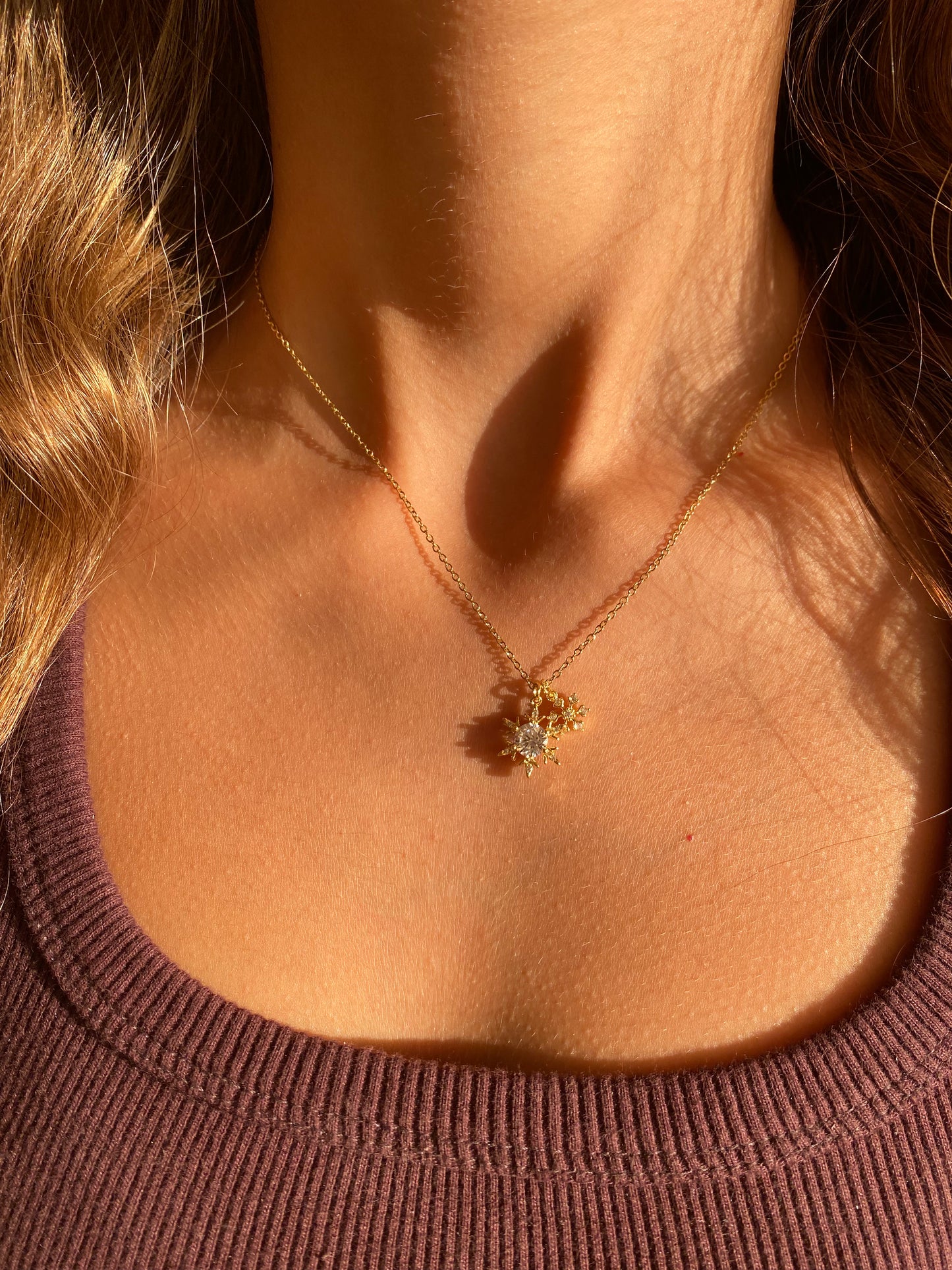 Snowflake diamond Necklace