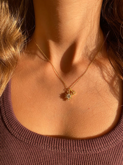 Snowflake diamond Necklace
